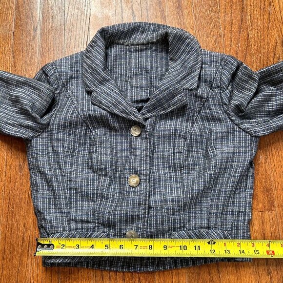 Vintage Jack Feit Jacket Womens Size Medium 1940s 1950s Plaid Cropped Blazer - Picture 11 of 12